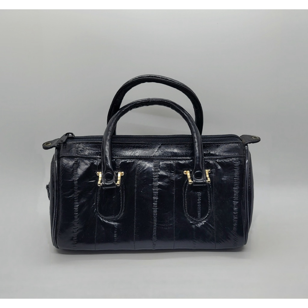 Vintage Suede Lined Eel Skin handbag‎